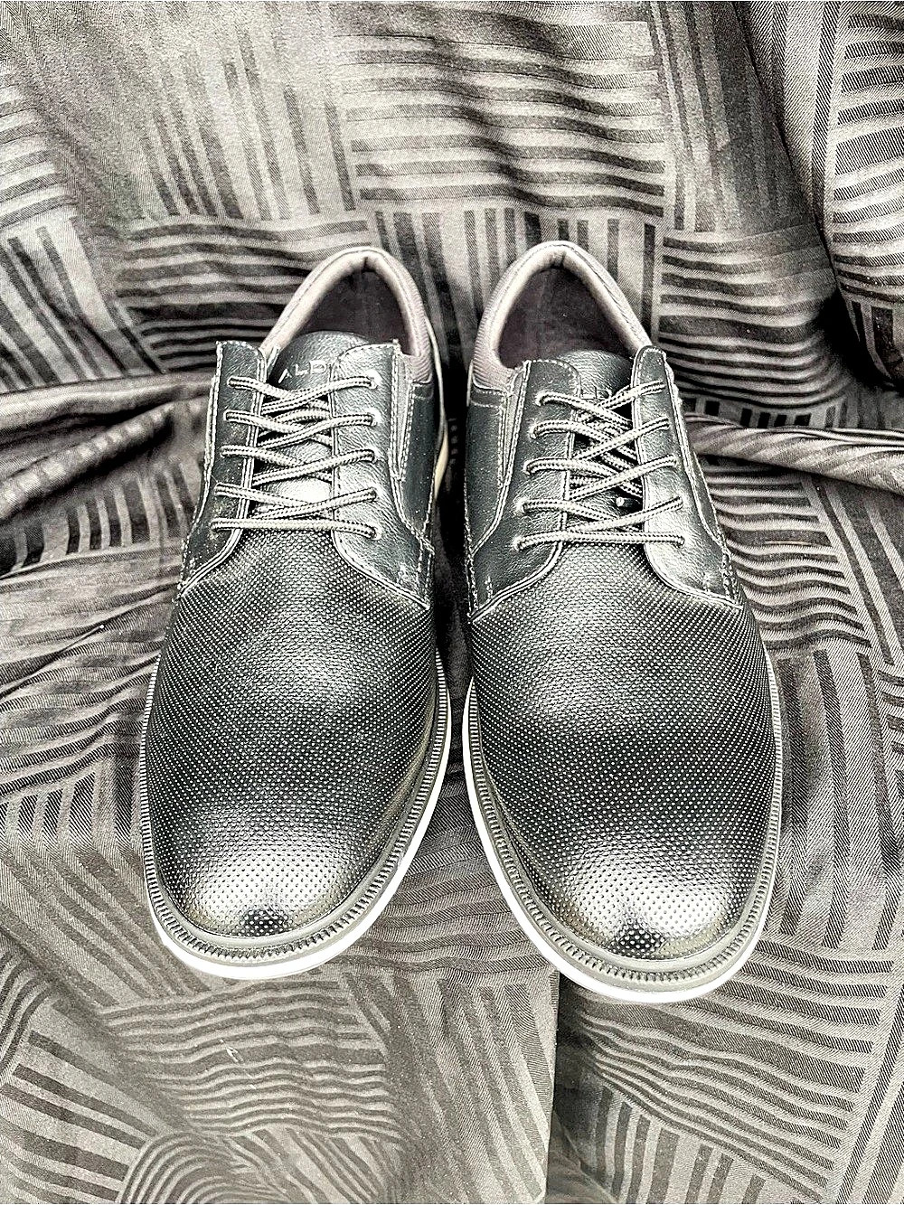 ALDO Shumen Men's Black & White Oxfords US 9.5